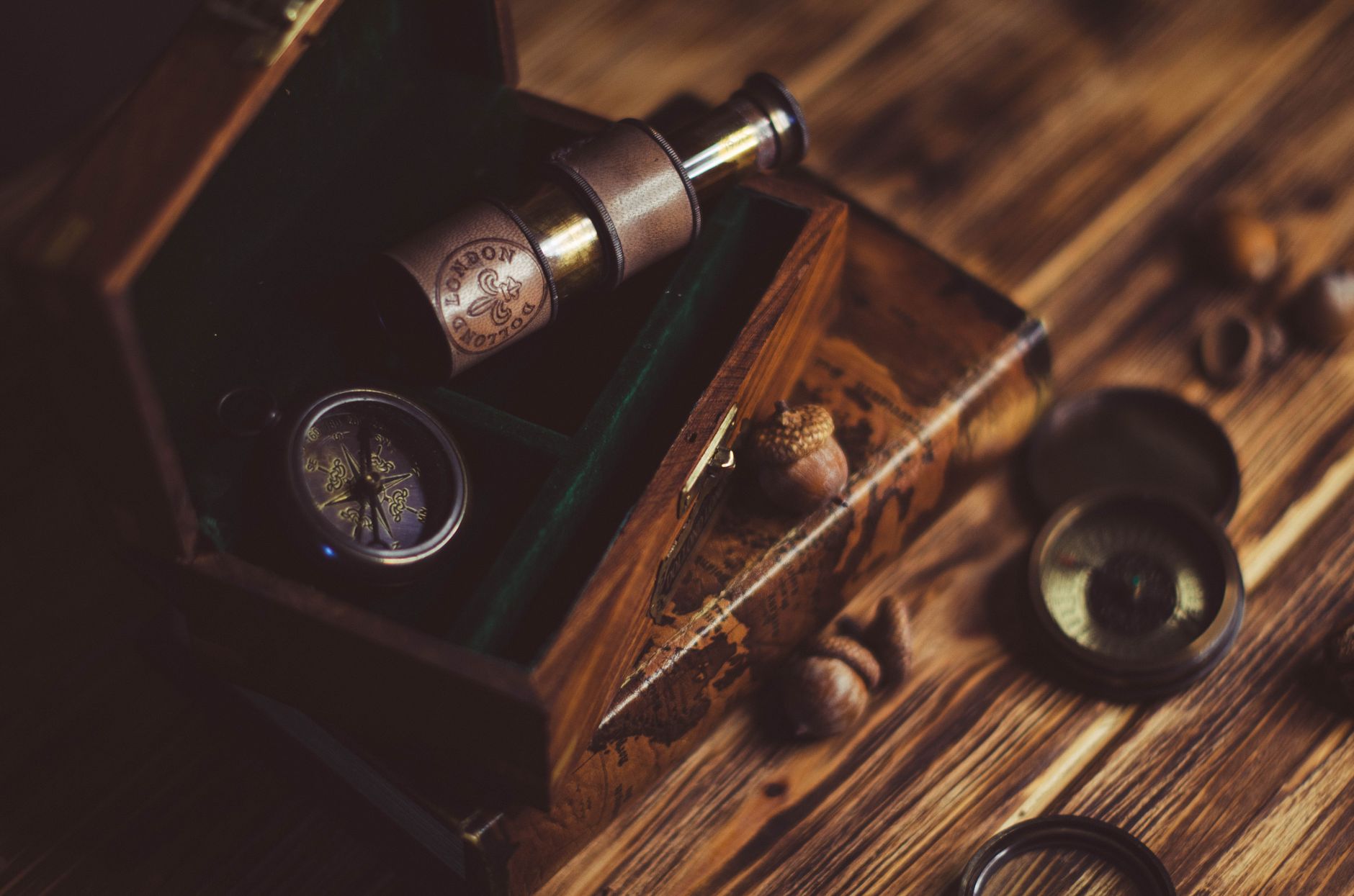A classic compass representing purposeful navigation